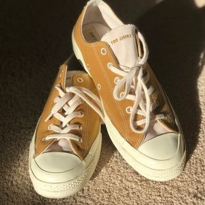 Sunflower Tan Chuck Taylor Converse. Low Tops.